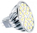 Žárovka LED MR16 24x5050 SMD EPISTAR, teplá bílá