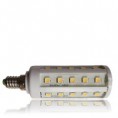 Žárovka LED E14 36x5050 SMD EPISTAR, teplá bílá
