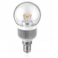 Žárovka LED E14 BULB 50mm, čirá, stmívatelná 5W